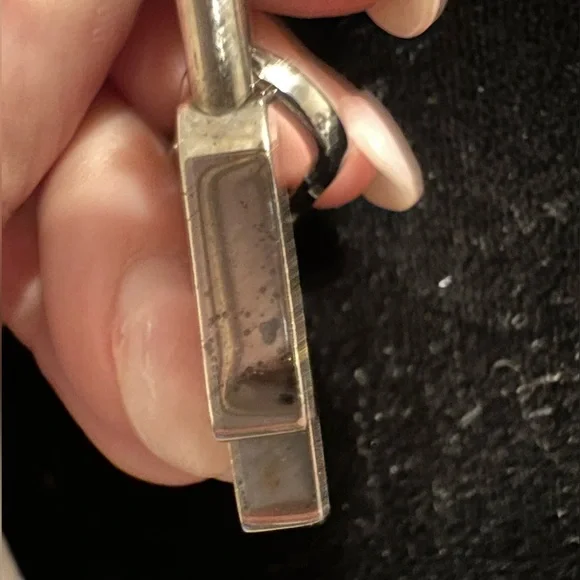 Authentic Hermes 2002 Annee Mediterrannee Cadena bag charm padlock in silver - Picture 6 of 7